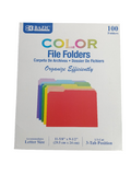 1/3 CUT LTR COLOR FILE FOLDER 100/BOX