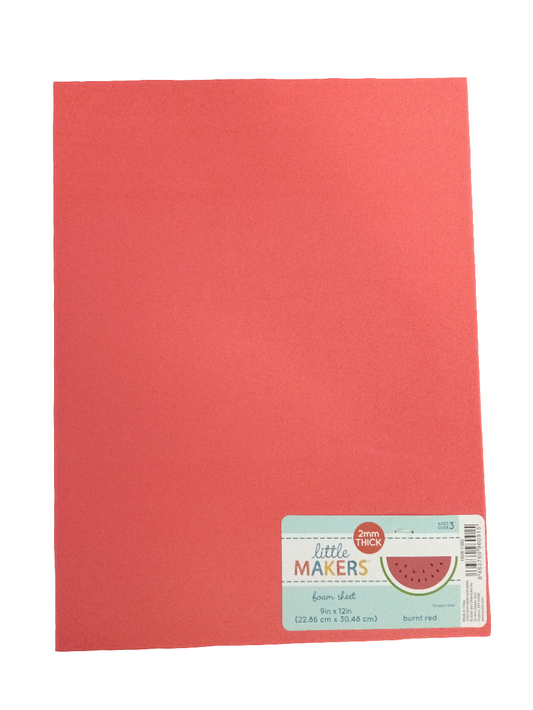 BRUNT RED FOAM SHEET 9X12 2MM