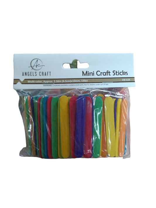 MINI WOOD STICKS ASSORTED COLOR COLOR