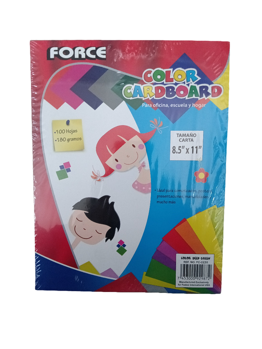 GEEP GREEN CARDBOARD LETTER 100 PK