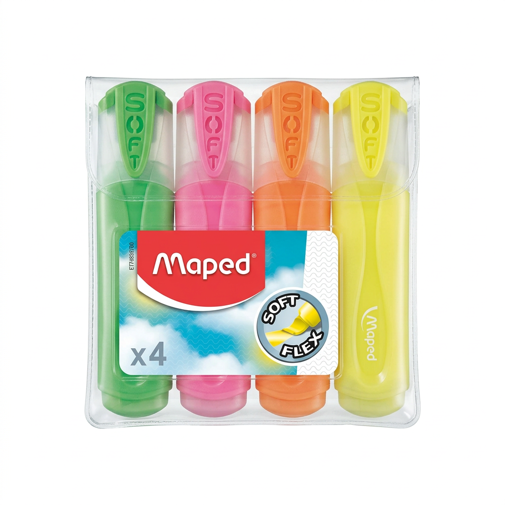 Highlighter Pen X4 Soft Translucent - JA Riollano