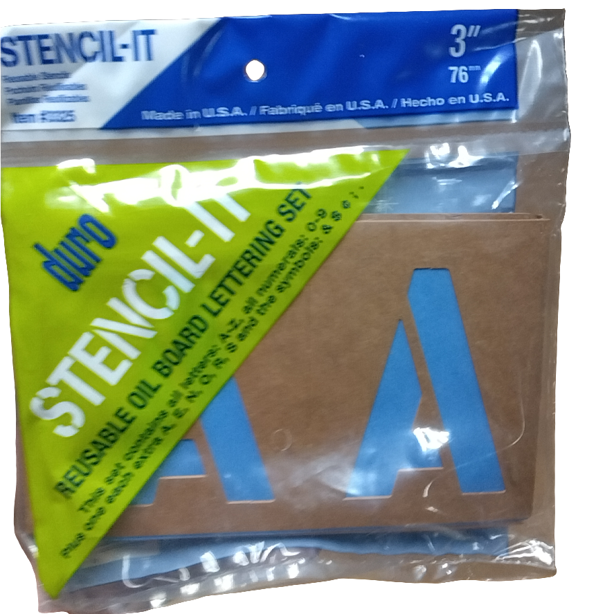 3” REUSEABLE STENCIL KT