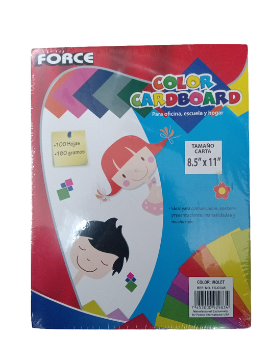 PURPLE CARDBOARD LETTER 100 PK