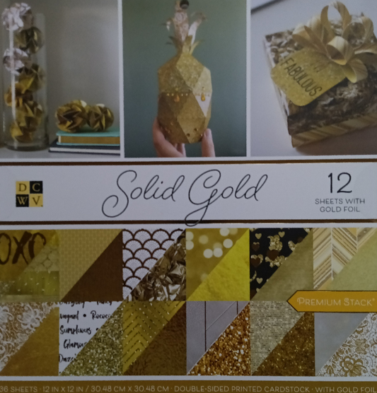 SOLID GOLD CARDSTOCK PAD FOIL