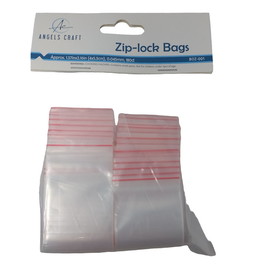 RECLOSABLE POLY BAG,1.5INX2IN 180CT