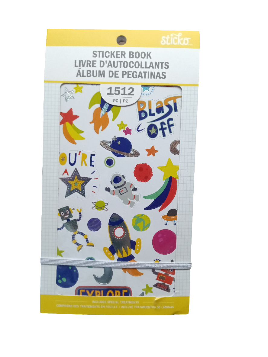 STICKER BOOK YOUNG AND FUN (1512 PCS)