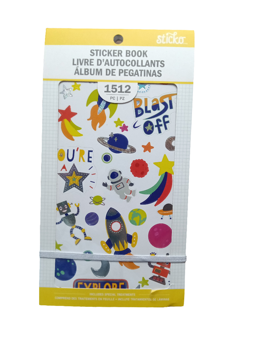 STICKER BOOK YOUNG AND FUN (1512 PCS)