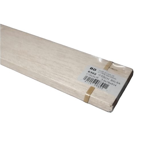 1/16"X3" BALSA SHEET 36"