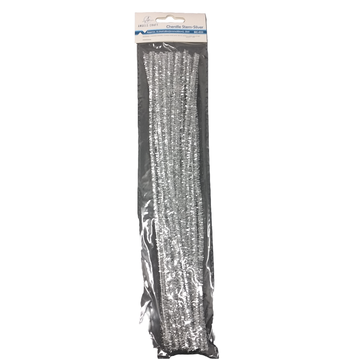 CHENILLE STEM SILVER 6MM