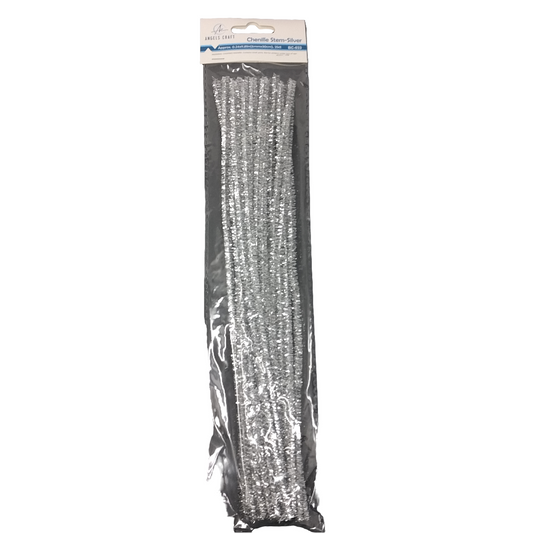 CHENILLE STEM SILVER 6MM