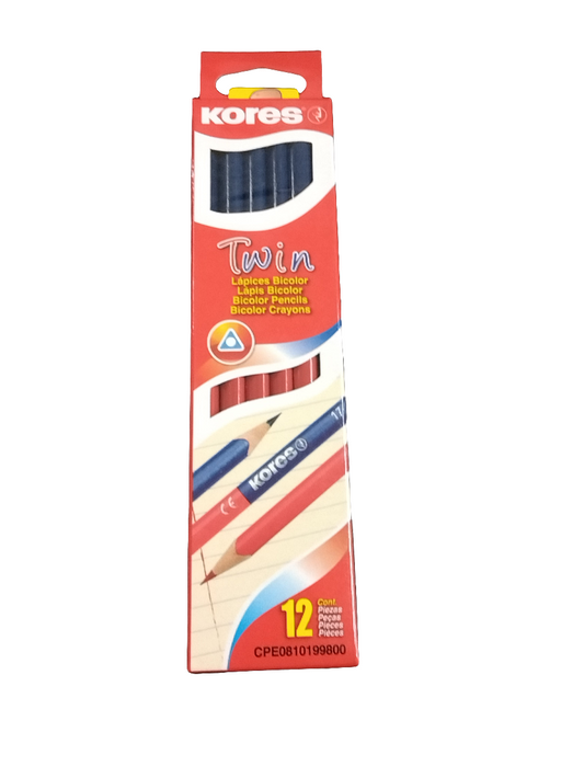 DOUBLE-SIDED RED/BLUE PENCILS DOZ