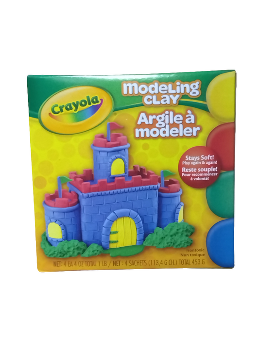 PLASTICINA 1-LB 4 COLORES