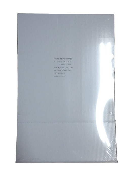 LAMINATING POUCH 3ML 11-1/2 X 17-1/2 100 PC