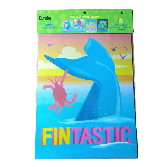 SEAS THE DAY MOTIVATIONAL MINI POSTER SET