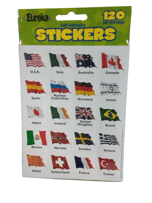120CT THEME STKR WORLD FLAG