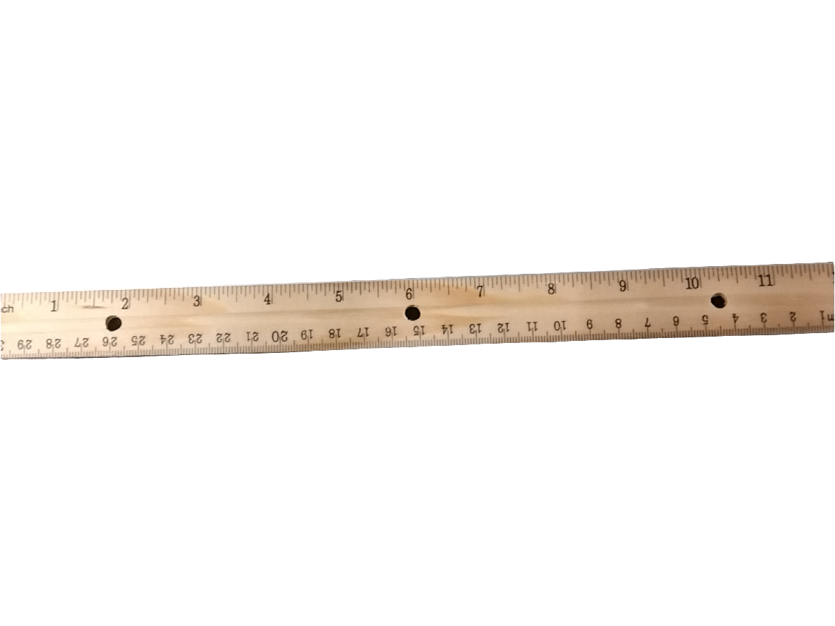 12PK 12" WOOD RULERS