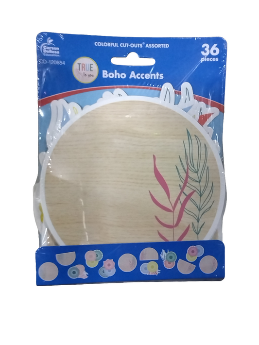 TRUE TO YOU BOHO ACCENTS CUTOUTS 36PCS