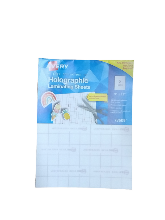HOLOGRAPHIC LAMINATING SHEETS