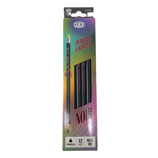 PENCIL POLYMER BLACK BODY W/ERASER