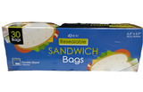 RESEALABLE SANDWICH BAGS 30/BOX (6.5" X 5.9")
