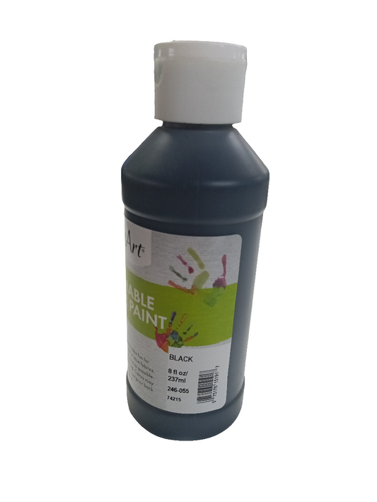 FINGER PAINT BLACK 8 OZ