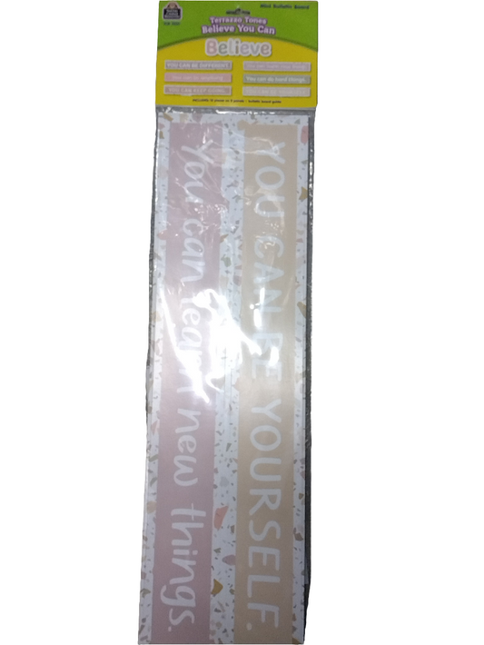 TERRAZZO TONES BELIEVE YOU CAN MINI BULLETIN BOARD