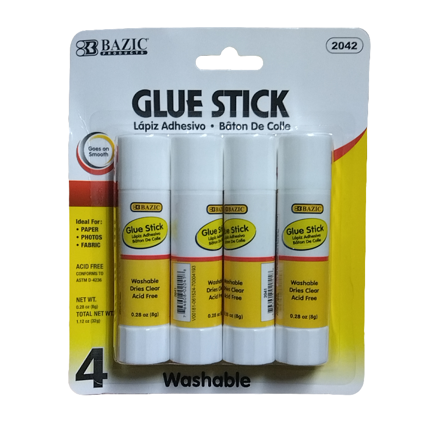SMALL GLUE STICK 8G/.28OZ PQT.4