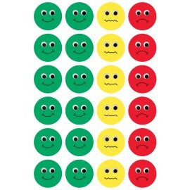 BEHAVIOR STICKERS 1" 72 PC
