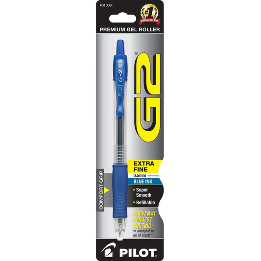 G2 GEL PEN EXTRA FINE .5 BLUE
