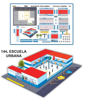 MODELO MAQUETA ESCUELA URBANA