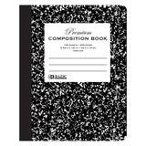 COMPOSITION BOOK UNRULED BLACK MARBLE