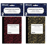 MINI MARBLE COMPOSITIO BOOK 4.5" X 3.25" 2 PC