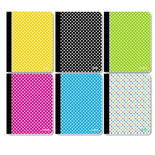 COMPOSITION BOOK C/R POLKA DOT