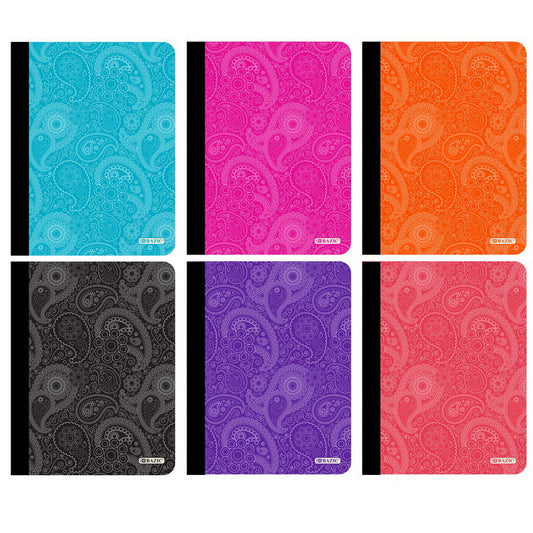 COMPOSITION BOOK C/R PAISLEY