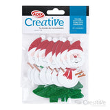 FIGURAS NAVIDEñAS GOMA EVA ADHESIVAS 20PCS