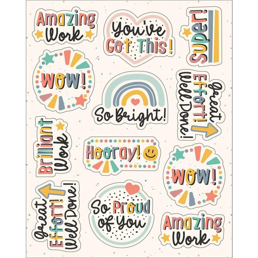 We Belong Motivational Shape Stickers