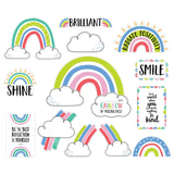 DOODLY RAINBOWS BULLETIN BOARD SET