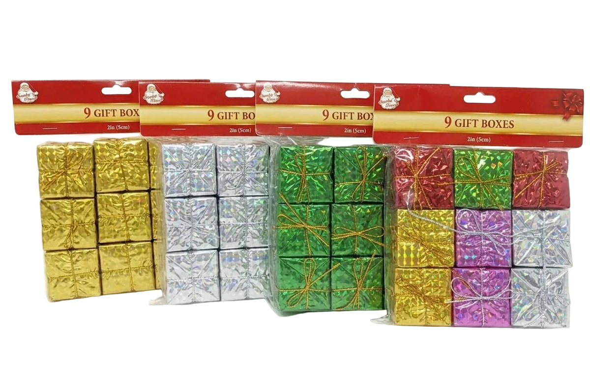 Ornament Gift Box 9pc (5CMX5CM) Ass