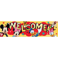 BANNER MICKEY MOUSE WELCOME