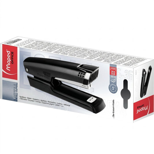 Essentials Full Strip Metal Stapler Black