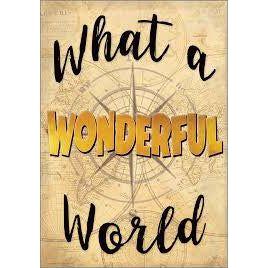 WHAT A WONDERFUL WORLD POSITIVE POSTER