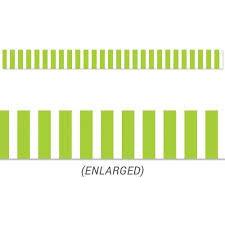 BORDER LIME GREEN BOLD STRIPES