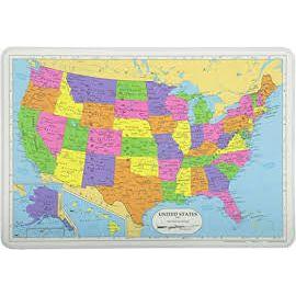 UNITED STATES PLACEMAT 17.5''X12''