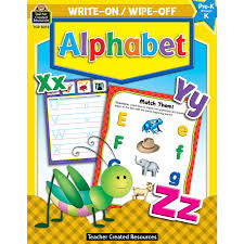 ALPHABET WRITE-ON WIPE-OFF BOOK PK-K