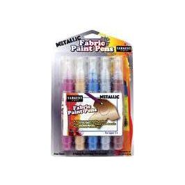 METALLIC FABRIC PAINT PEN SET PQ.5
