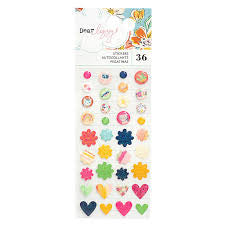 STICKERS ENAMEL SHE'S MAGIC IRIDESCENT GLITTER 6PC