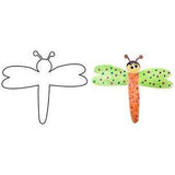 DRAGONFLY SHAPES CUT OUT
