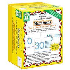 TEXTURED TOUCH AND TRACE: NUMBERS MANIPULATIVE