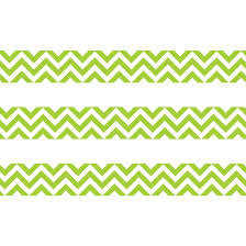 LIME GREEN CHEVRON BORDER