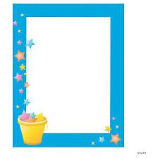 BUCKET FILLER BORDER PAPER